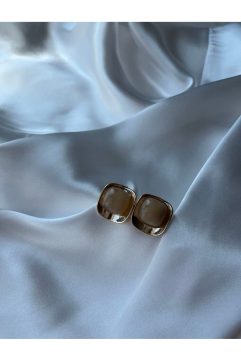 Luna Kare Gold Küpe