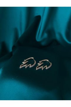 Wave Luxe 316L Gold Küpe