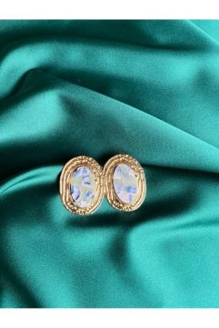 ✨ Gold Oval Vintage Küpe