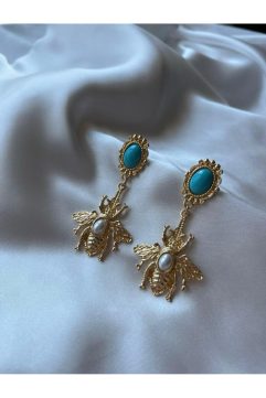 Vintage Bee Küpe - Accesories Özel Tasarım