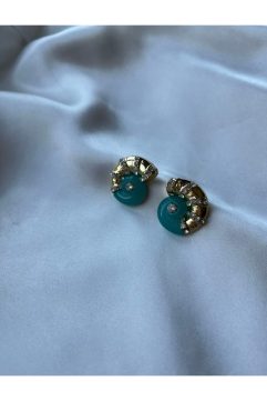 Turquoise Shell Luxe Küpe