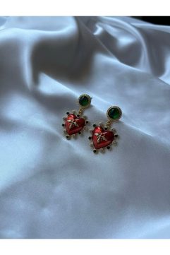 Emerald Queen Heart Küpe